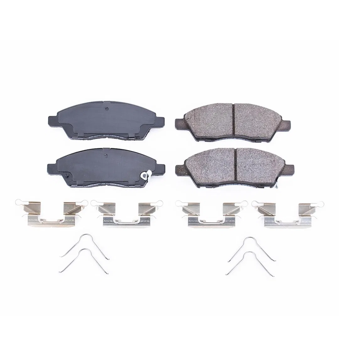 17-1592 – POWERSTOP Brake Pad, FMSI Number D1592 Ceramic Brake Pads Set Of 4 With Stainless Steel Hardware